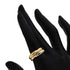 Vendome Louis Cartier Band Ring 18K Tricolor Gold