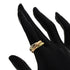 Vendome Louis Cartier Band Ring 18K Tricolor Gold