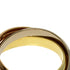 Vendome Louis Cartier Band Ring 18K Tricolor Gold