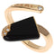 Gelati Ring 18K Rose Gold with Diamond and Onyx
