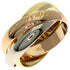 Vendome Louis Cartier Band Ring 18K Tricolor Gold