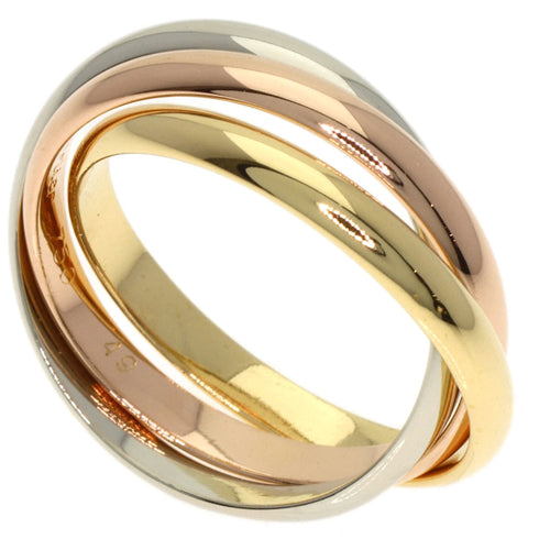 Vendome Louis Cartier Band Ring 18K Tricolor Gold