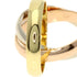Vendome Louis Cartier Band Ring 18K Tricolor Gold
