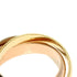 Vendome Louis Cartier Band Ring 18K Tricolor Gold