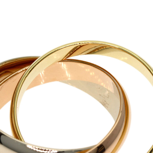Vendome Louis Cartier Band Ring 18K Tricolor Gold
