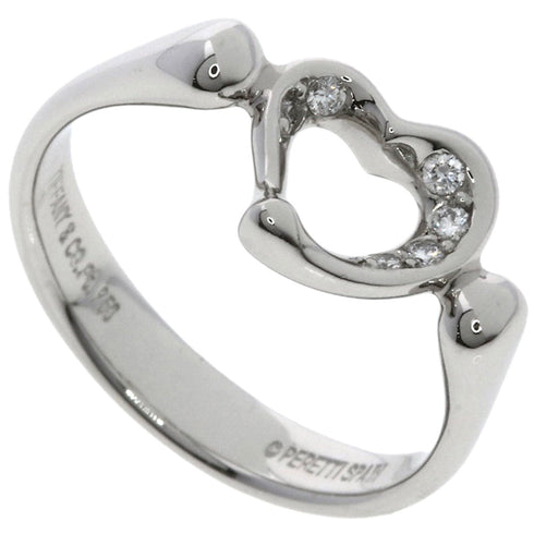 Open Heart Ring Platinum