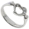 Open Heart Ring Platinum