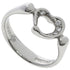Open Heart Ring Platinum