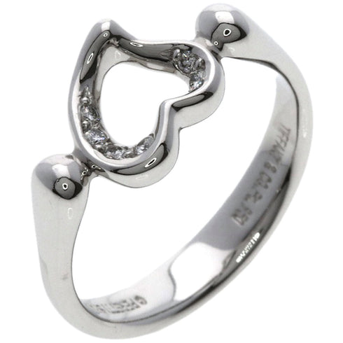Open Heart Ring Platinum