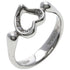 Open Heart Ring Platinum