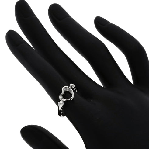 Open Heart Ring Platinum