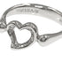 Open Heart Ring Platinum