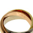 Vendome Louis Cartier Band Ring 18K Tricolor Gold