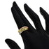 Vendome Louis Cartier Band Ring 18K Tricolor Gold