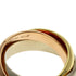 Vendome Louis Cartier Band Ring 18K Tricolor Gold