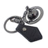 Orb Charm Leather and Metal Ring