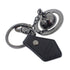 Orb Charm Leather and Metal Ring