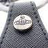 Orb Charm Leather and Metal Ring