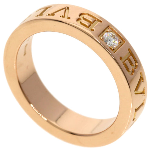 Band Ring 18K Rose Gold and Diamond