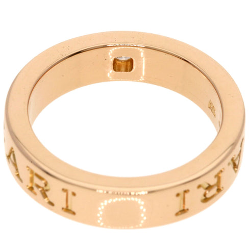 Band Ring 18K Rose Gold and Diamond