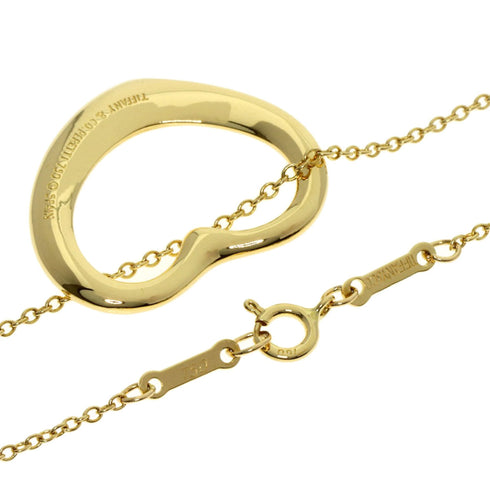 Open Heart Pendant Necklace 18K Yellow Gold 18.1mm