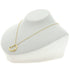 Open Heart Pendant Necklace 18K Yellow Gold 18.1mm