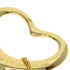 Open Heart Pendant Necklace 18K Yellow Gold 18.1mm