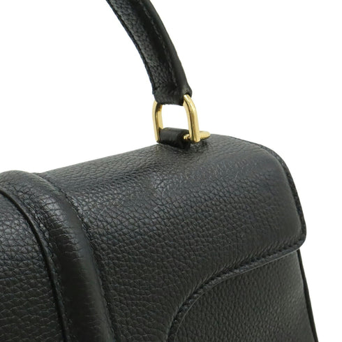 16 Top Handle Bag Grained Calfskin Small