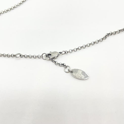 Mini Bar Lelief Pendant Necklace Silver