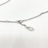 Mini Bar Lelief Pendant Necklace Silver