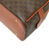 Vintage Saddle Flap Shoulder Bag Macadam Coated Canvas Small