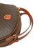 Vintage Saddle Flap Shoulder Bag Macadam Coated Canvas Small