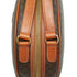 Vintage Saddle Flap Shoulder Bag Macadam Coated Canvas Small