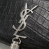 Classic Monogram Tassel Crossbody Bag Crocodile Embossed Leather Small