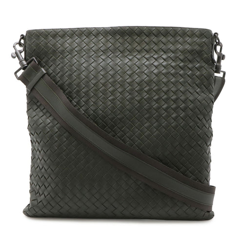 Flat Messenger Bag Intrecciato Nappa Medium