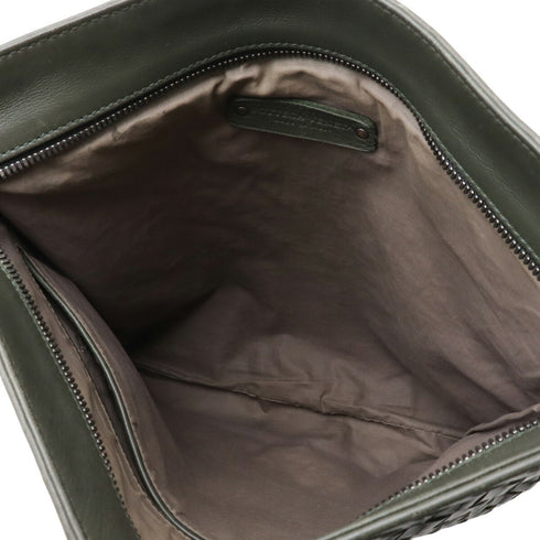 Flat Messenger Bag Intrecciato Nappa Medium