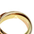 Vendome Louis Cartier Band Ring 18K Tricolor Gold