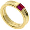 Stacking Ring 18K Yellow Gold with Ruby