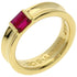 Stacking Ring 18K Yellow Gold with Ruby