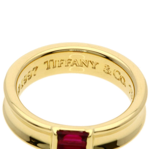 Stacking Ring 18K Yellow Gold with Ruby