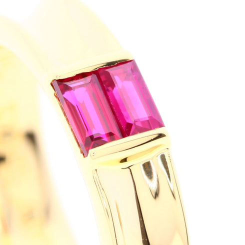 Stacking Ring 18K Yellow Gold with Ruby