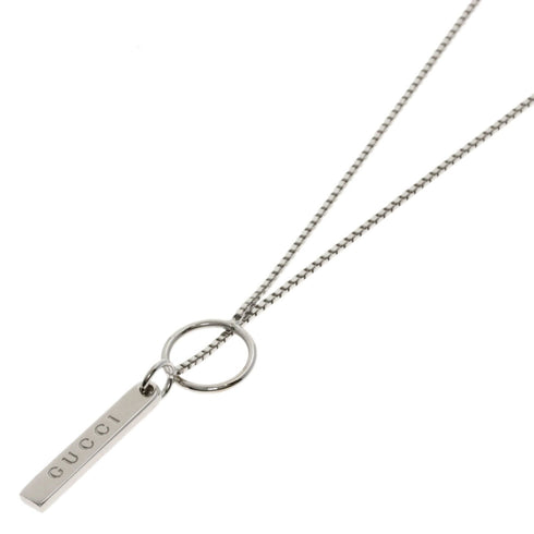 Pendant Necklace 18K White Gold