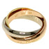 Vendome Louis Cartier Band Ring 18K Tricolor Gold