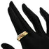 Vendome Louis Cartier Band Ring 18K Tricolor Gold