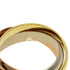Vendome Louis Cartier Band Ring 18K Tricolor Gold