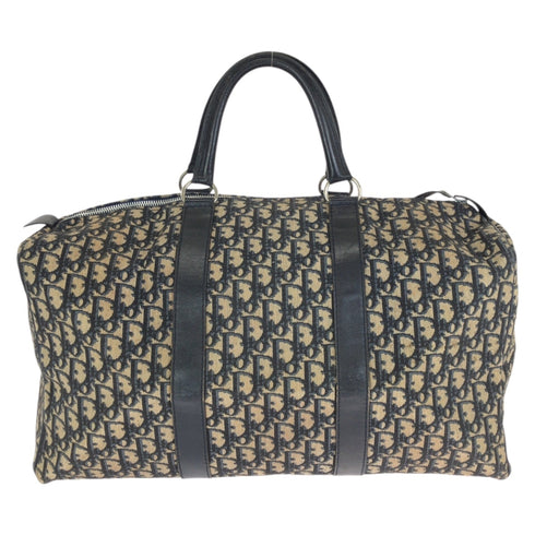 Vintage Trotter Boston Bag Diorissimo Canvas Large
