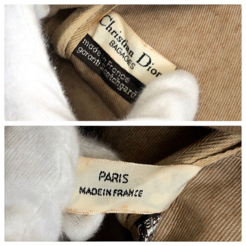 Vintage Trotter Boston Bag Diorissimo Canvas Large