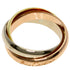 Vendome Louis Cartier Band Ring 18K Tricolor Gold
