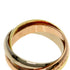 Vendome Louis Cartier Band Ring 18K Tricolor Gold