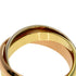 Vendome Louis Cartier Band Ring 18K Tricolor Gold